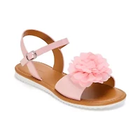 Christie & Jill Fiona Little Big Kid Girls Ankle Strap Flat Sandals