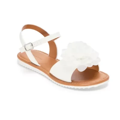 Christie & Jill Fiona Little Big Kid Girls Ankle Strap Flat Sandals