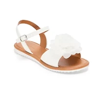 Christie & Jill Fiona Little Big Kid Girls Ankle Strap Flat Sandals