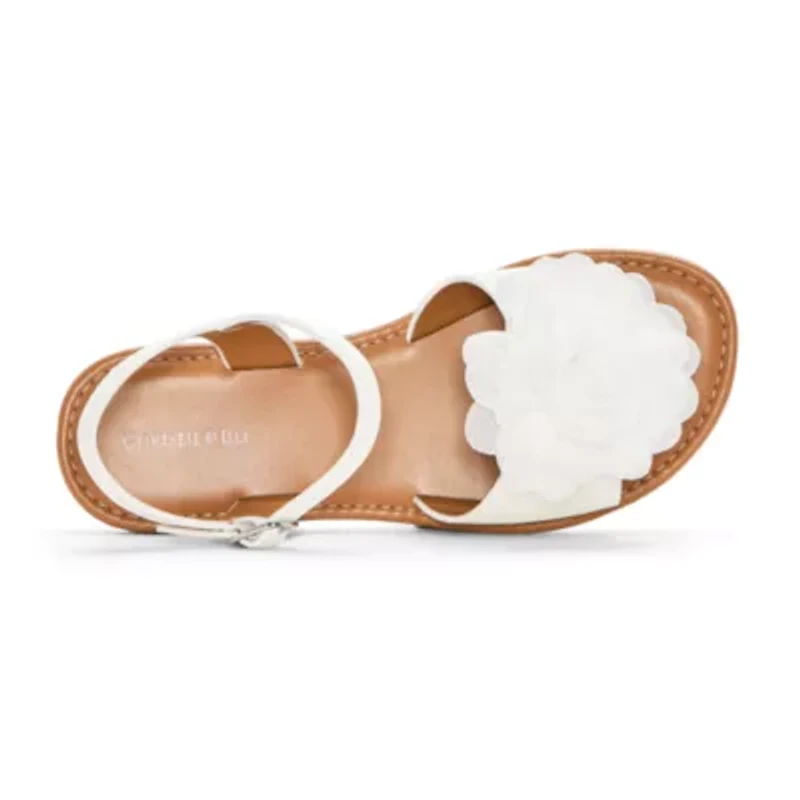 Christie & Jill Fiona Little Big Kid Girls Ankle Strap Flat Sandals