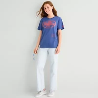 Grayson Threads, The Label Dr Pepper Boyfriend Tee Womens Juniors Crew Neck Short Sleeve Regular Fit Graphic T-Shirt