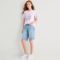 Grayson Threads, The Label Womens Juniors Crew Neck Short Sleeve Loose Fit Kuromi My Melody Graphic T-Shirt