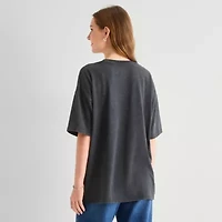 Spiderman Oversized Tee Womens Juniors Crew Neck Short Sleeve Graphic T-Shirt