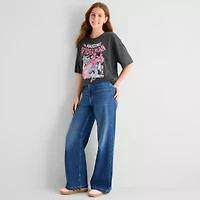 Spiderman Oversized Tee Womens Juniors Crew Neck Short Sleeve Graphic T-Shirt