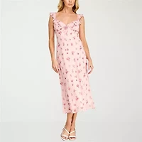 B. Smart Womens Juniors Floral Slip Dress