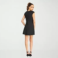 belle vie Womens Sleeveless Sheath Dress