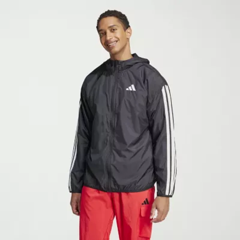 adidas 3 Stripe Mens Lightweight Windbreaker