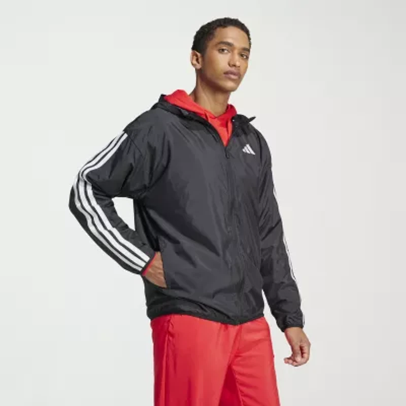 adidas 3 Stripe Mens Lightweight Windbreaker