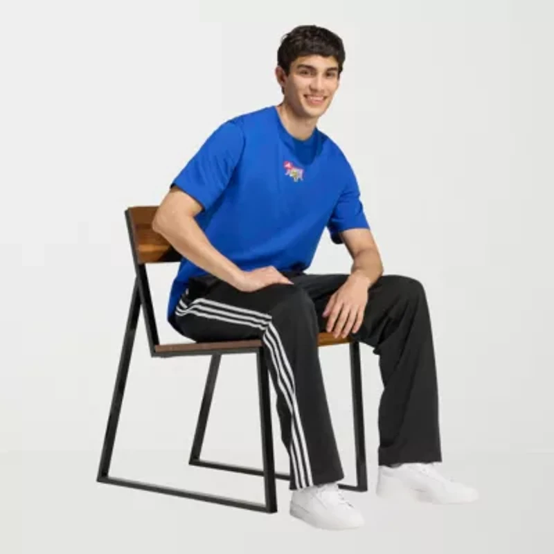 adidas Mens Crew Neck Short Sleeve Active T-Shirt