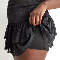 Forever 21 Womens Juniors Flared Skirt