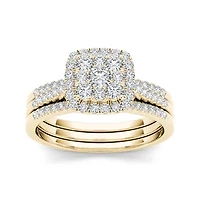 1/2 CT. T.W. Diamond 10K Yellow Gold Bridal Set