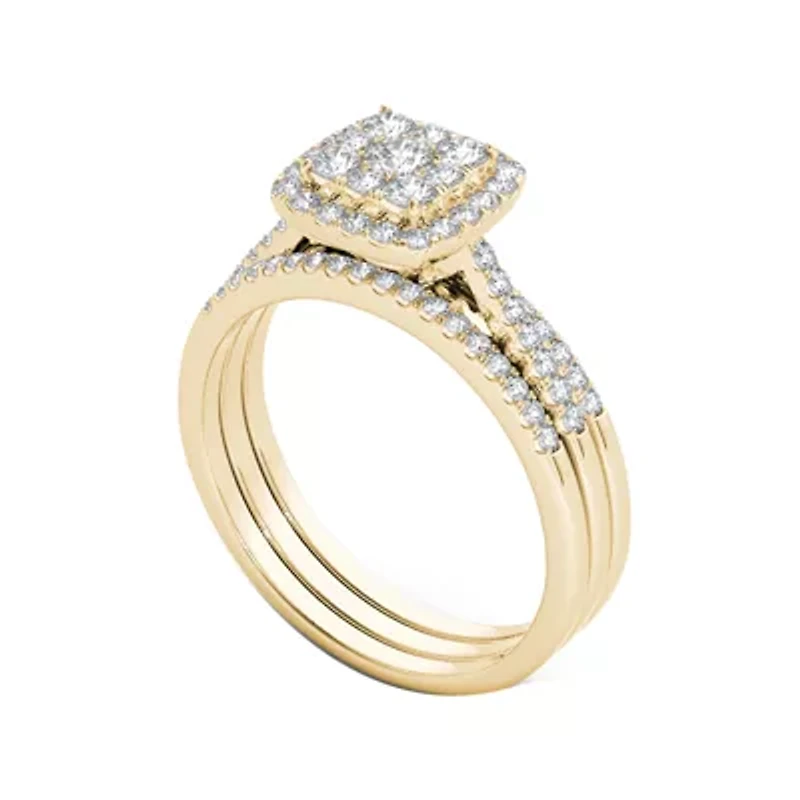 1/2 CT. T.W. Diamond 10K Yellow Gold Bridal Set