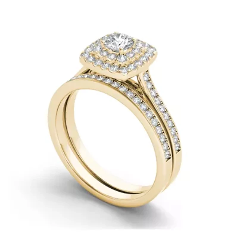 3/4 CT. T.W. Diamond 10K Yellow Gold Bridal Ring Set