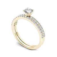 3/4 CT. T.W. Diamond 14K Yellow Gold Bridal Ring Set