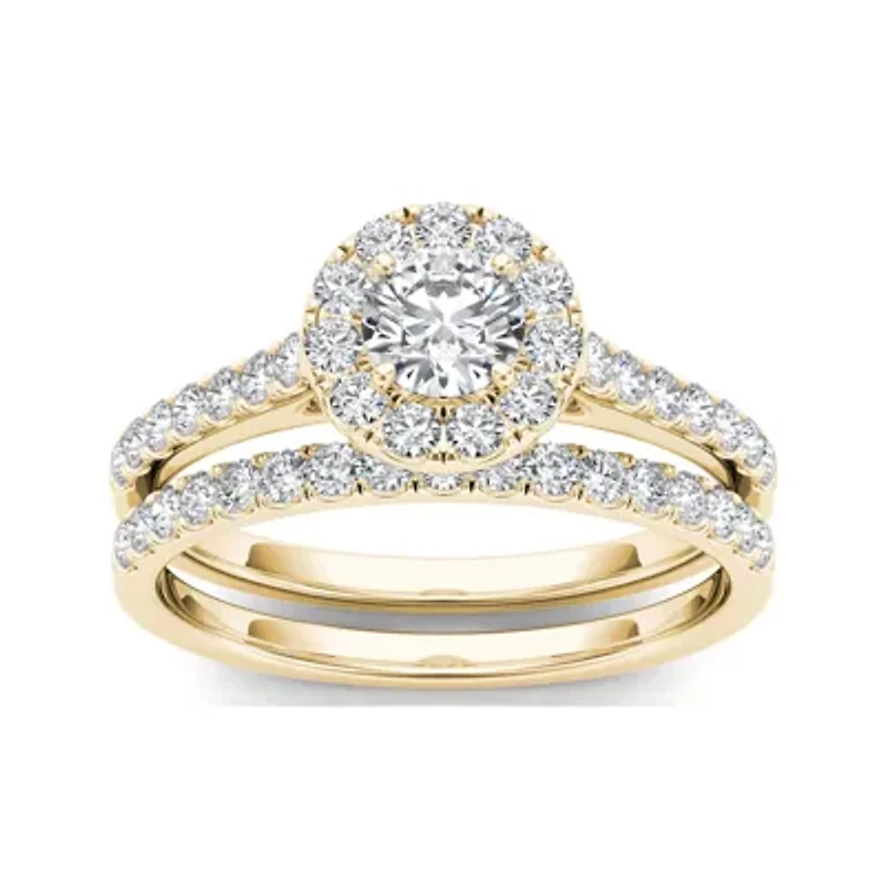 1 CT. T.W. Diamond 10K Yellow Gold Bridal Set