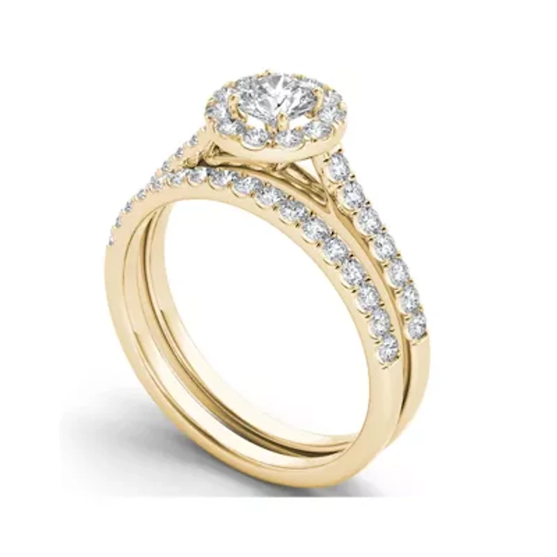 1 CT. T.W. Diamond 10K Yellow Gold Bridal Set