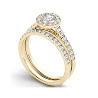 1 CT. T.W. Diamond 10K Yellow Gold Bridal Set
