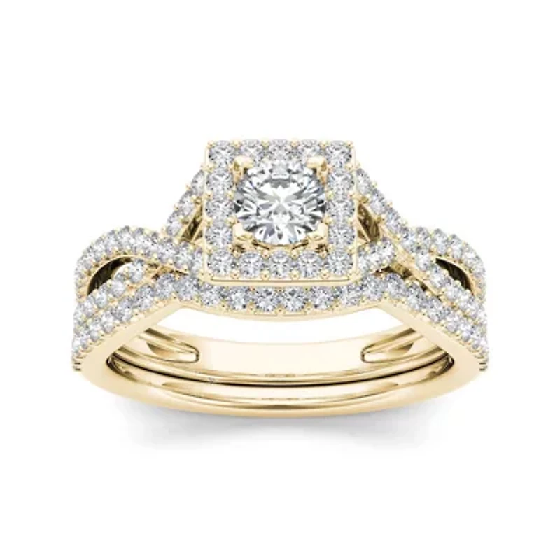 1 CT. T.W. Diamond 14K Yellow Gold Bridal Set