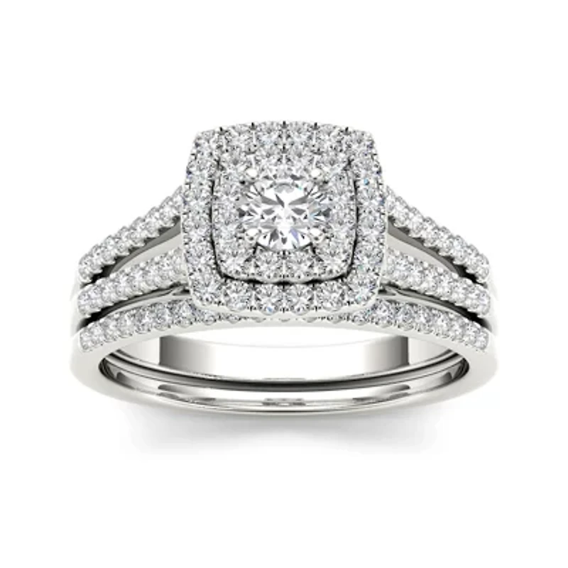 CT.T.W. Natural Diamond 10K Gold Bridal Set