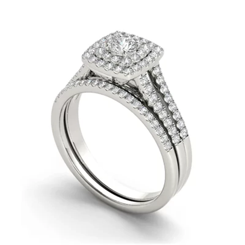 CT.T.W. Natural Diamond 10K Gold Bridal Set