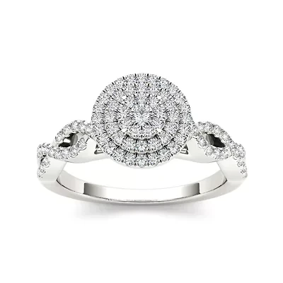 CT. T.W. Diamond 10K Gold Engagement Ring
