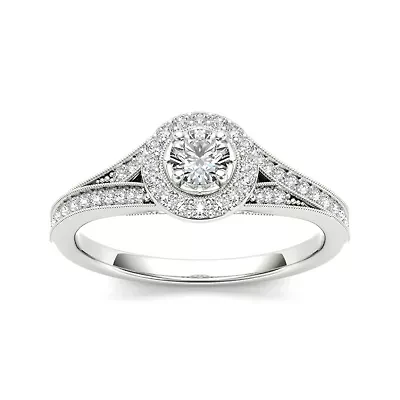 5/8 CT. T.W. Diamond 14K White Gold Engagement Ring