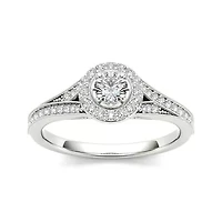 5/8 CT. T.W. Diamond 14K White Gold Engagement Ring