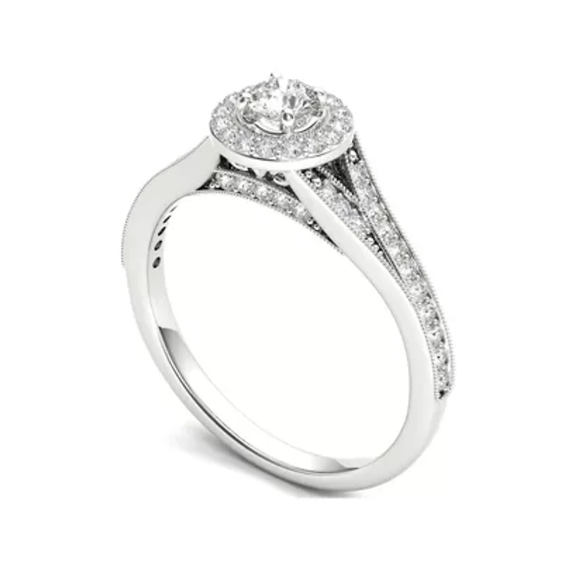 5/8 CT. T.W. Diamond 14K White Gold Engagement Ring