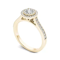 1/2 CT. T.W. Diamond 10K Yellow Gold Engagement Ring