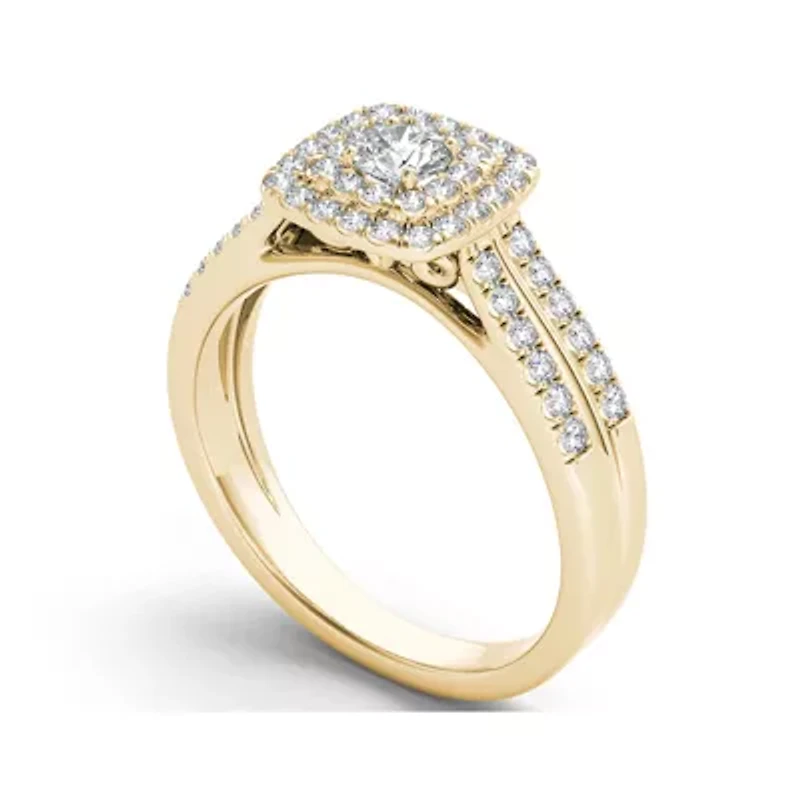 CT.T.W. Natural Diamond 10K Yellow Gold Engagement Ring