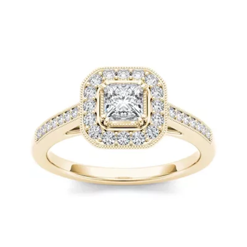 Diamond 14K Yellow Gold Engagement Ring 2