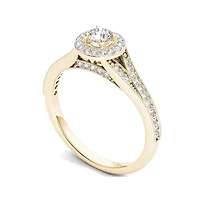 5/8 CT.T.W. Natural Diamond 14K Yellow Gold Engagement Ring
