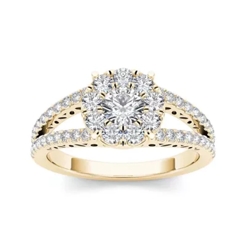 1 CT. T.W. Diamond 10K Yellow Gold Engagement Ring