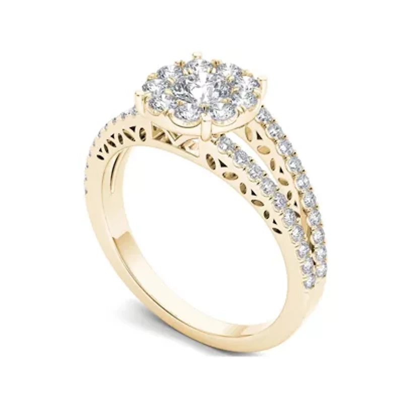 1 CT. T.W. Diamond 10K Yellow Gold Engagement Ring