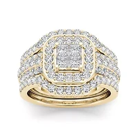 1 3/4 CT. T.W. Diamond 10K Yellow Gold Bridal Ring Set