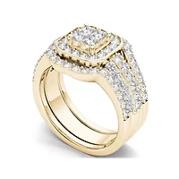 1 3/4 CT. T.W. Diamond 10K Yellow Gold Bridal Ring Set