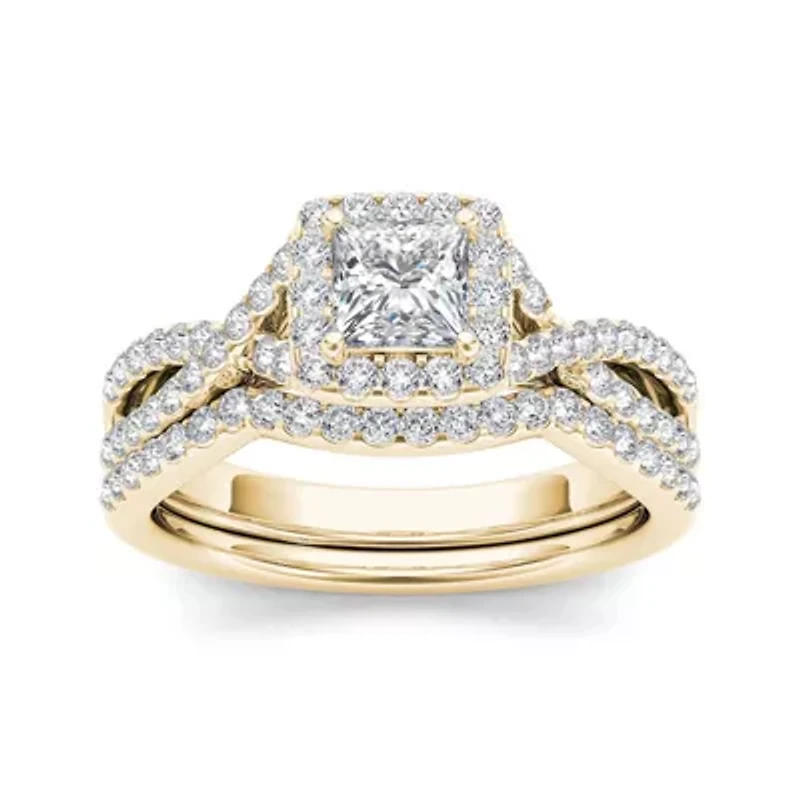 1 1/4 CT. T.W. Diamond 14K Yellow Gold Bridal Set