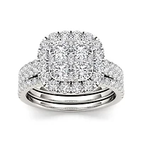 2 CT.T.W. Natural Diamond 14K Gold Bridal Set