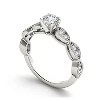 1 CT. T.W. Diamond 14K White Gold Engagement Ring