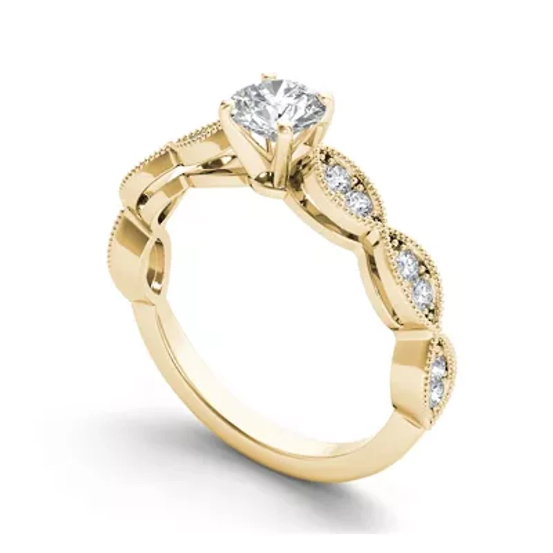 1 CT. T.W. Diamond 14K Yellow Gold Engagement Ring
