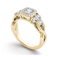 1 1/2 CT.T.W. Natural Diamond 14K Yellow Gold Engagement Ring
