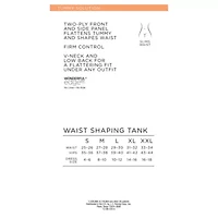 Ambrielle No Side-Show V-Neck Tummy Shaping Shapewear Camisole 167668