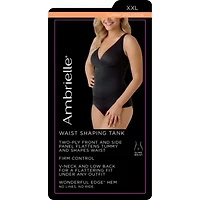 Ambrielle No Side-Show V-Neck Tummy Shaping Shapewear Camisole 167668
