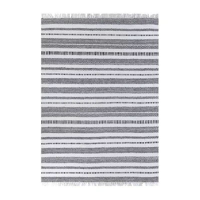 Couristan Lavalette Striped Reversible Indoor Outdoor Rectangular Accent Rug