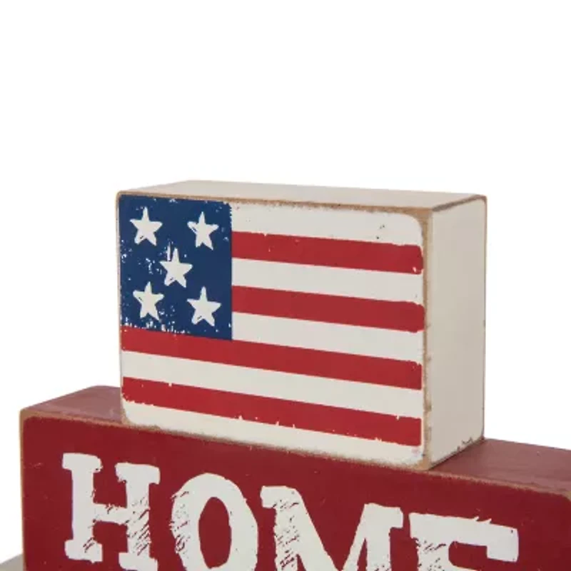 Glitzhome 8.46" Wooden Word Sign Tabletop Decor