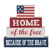Glitzhome 8.46" Wooden Word Sign Tabletop Decor