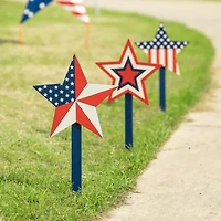 Glitzhome 37" Patriotic Uncle Sam 4th of July Yard Art