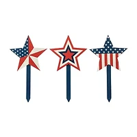 Glitzhome 37" Patriotic Uncle Sam 4th of July Yard Art