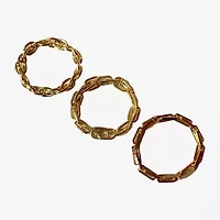 Bijoux Bar Gold Tone Womens 3-pc. Bracelet Set