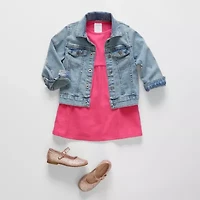 Okie Dokie Toddler Unisex Denim Lightweight Puffer Jacket